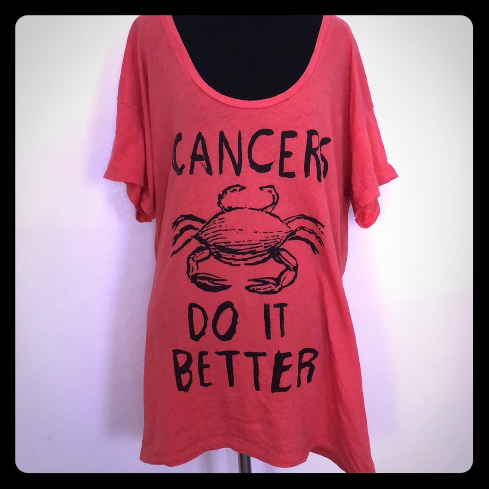 Oversized Short Sleeve Horoscope Tee